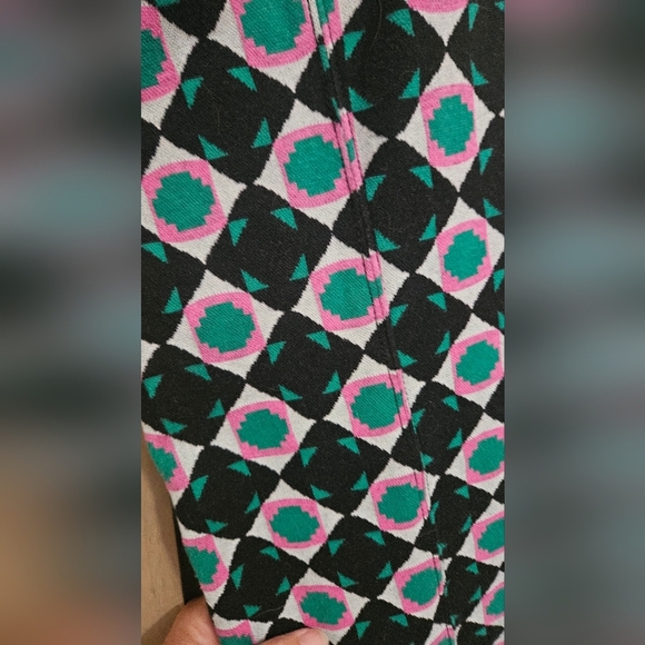 Anthropologie MAEVE The Margot Kick-Flare Cropped Pants In Geo Print. XS - Picture 5 of 14